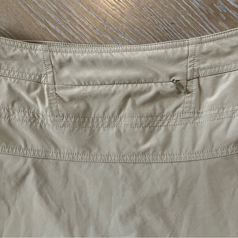 Athleta Classic Everyday Tan Women's Skort / Skirt Adjustable Waist 12 - Picture 4 of 8